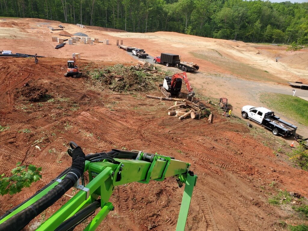 Tree company clearing land for development.